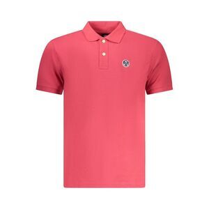 North Sails Red Cotton Men Polo Men's Shirt
